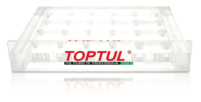 Подставка под зубила и выколотки 24 предмета TOPTUL Подставка под зубила и выколотки 24 предмета TOPTUL
