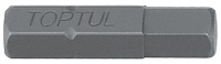 Бита 1/4" шестигранная HEX 10 мм L=25 мм TOPTUL